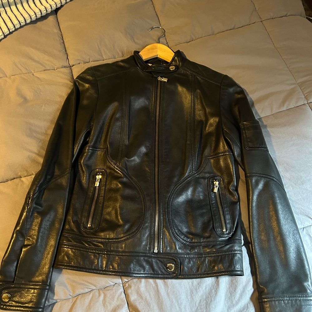 Laundry By Shelli Segal Black Leather Jacket